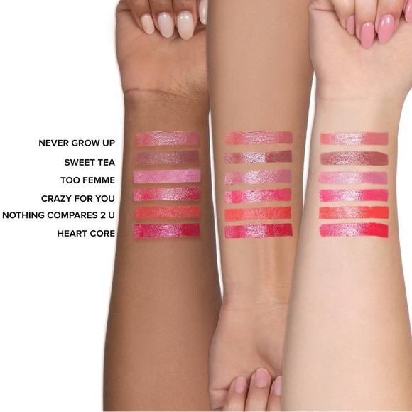 NIB - TOO FACED - Too Femme Heart Core Lipstick - NOTHING COMPARES 2 U - Picture 13 of 16